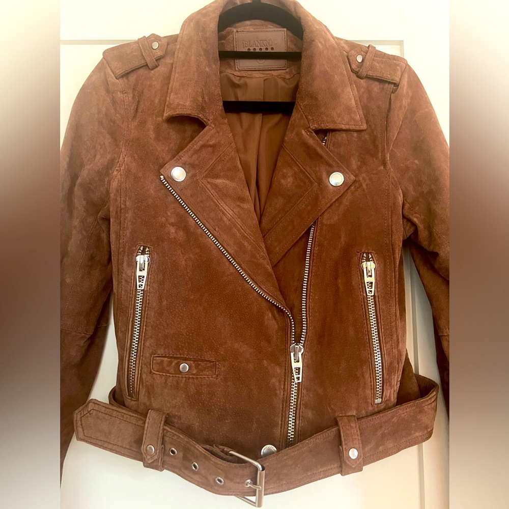 BLANKNYC Suede Moto Jacket